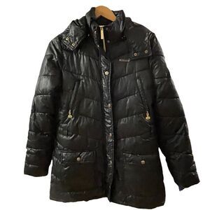 Ecko Red ~ Long Black Puffer Jacket ~ size Medium